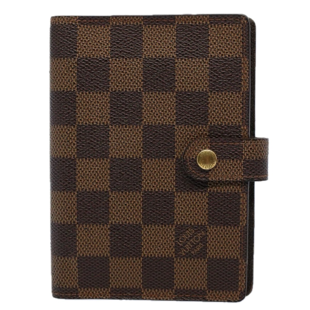 LOUIS VUITTON Damier Ebene Agenda PM Day Planner Cover R20029 LV Auth 58840 - Picture 13 of 16